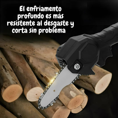 Mini motosierra inalámbrica recargable