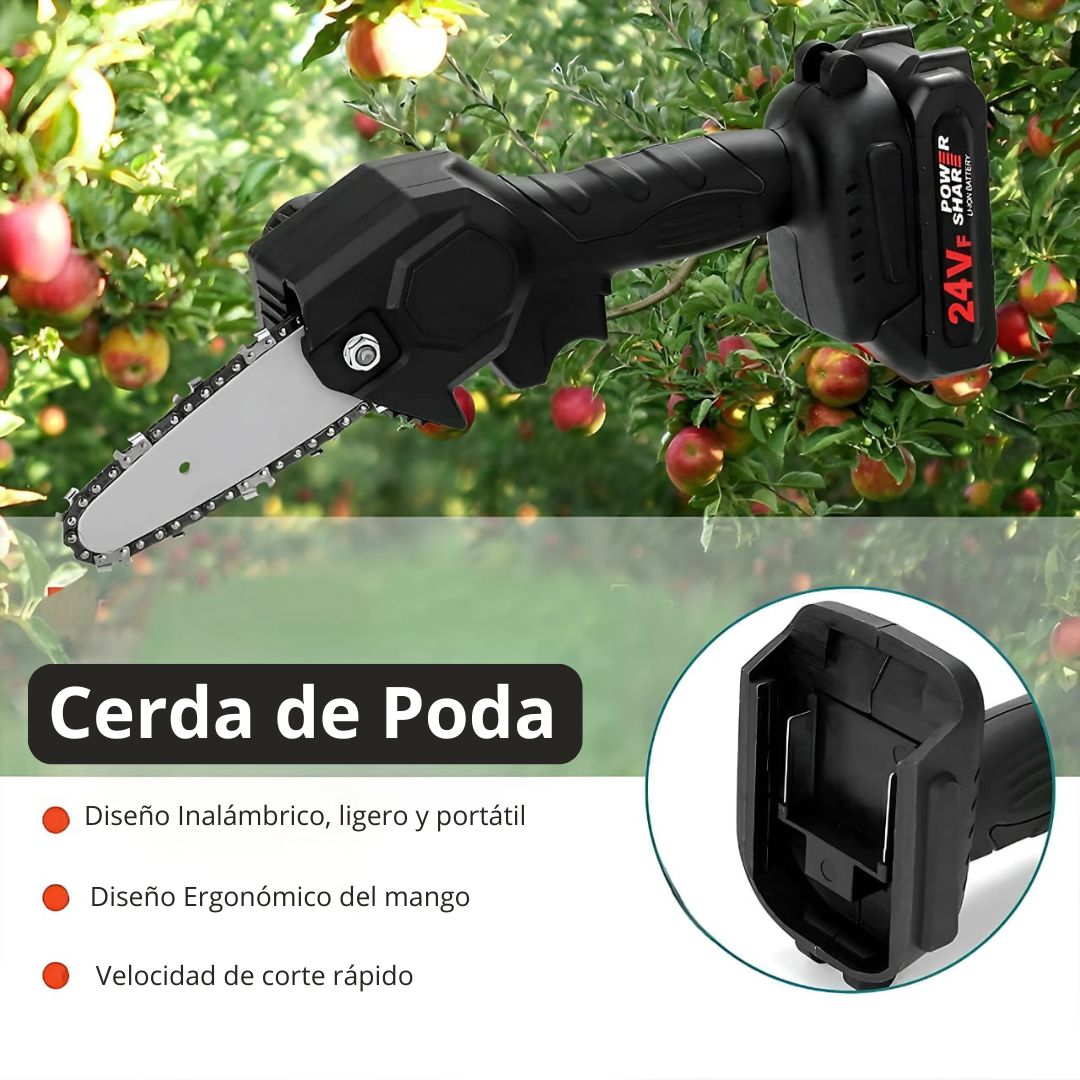 Mini motosierra inalámbrica recargable